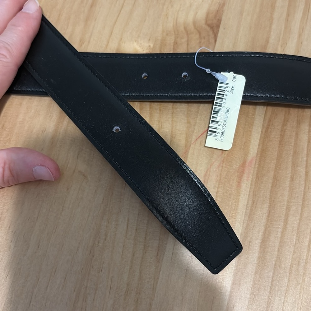 Hermès Black Leather Belt with Box - Picture 3 of 6